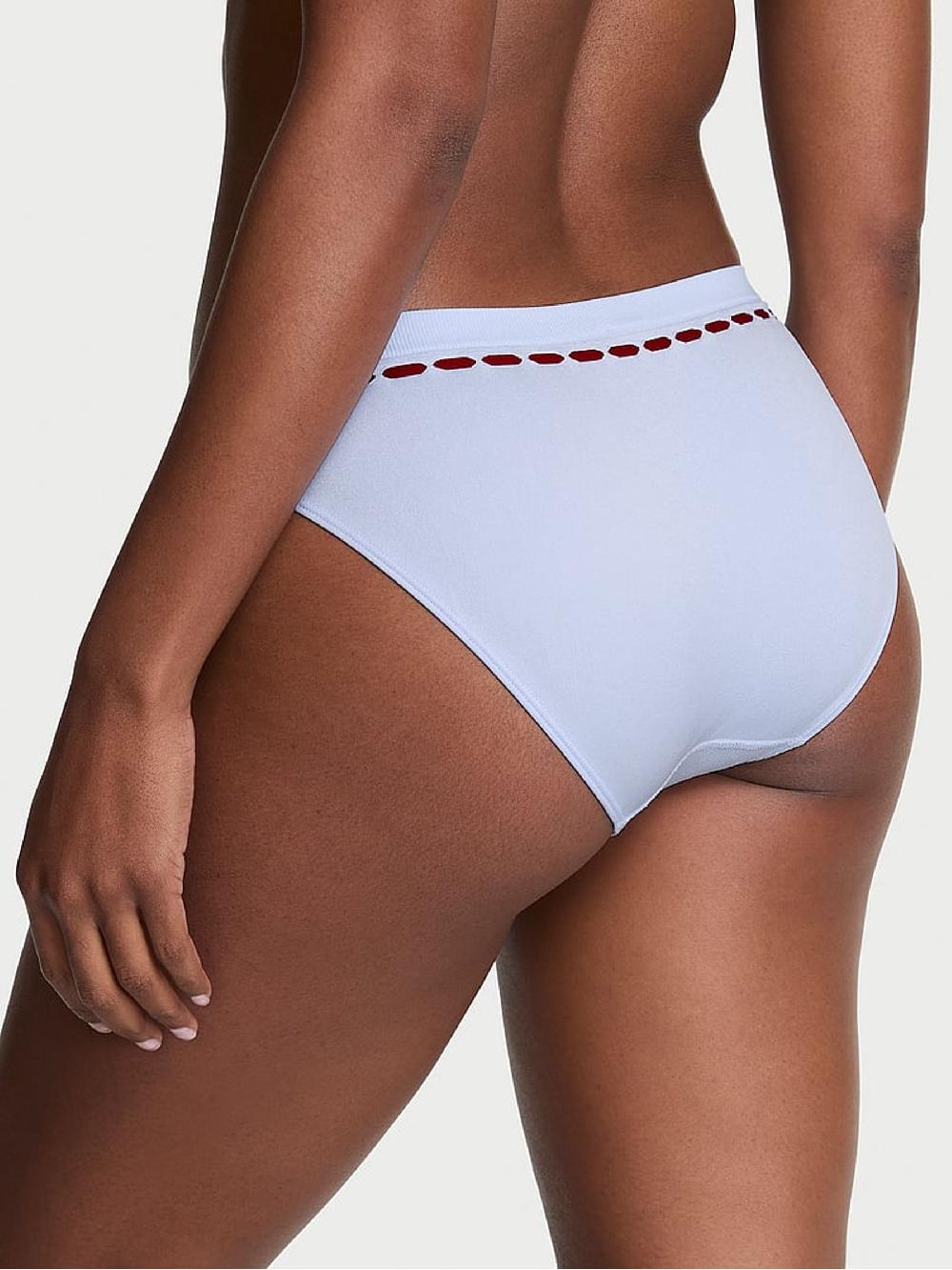 seraphine Victoria's Secret Soft Iris Blue Bikini Ribbon Knickers