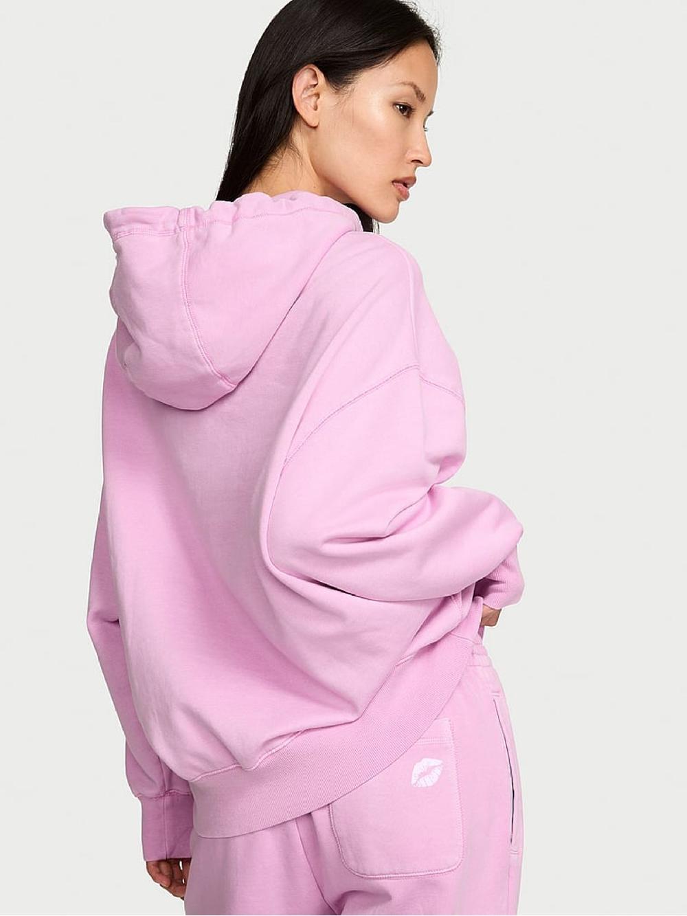 seraphine Victoria's Secret Washed Bikini Purple Fleece Hoodie
