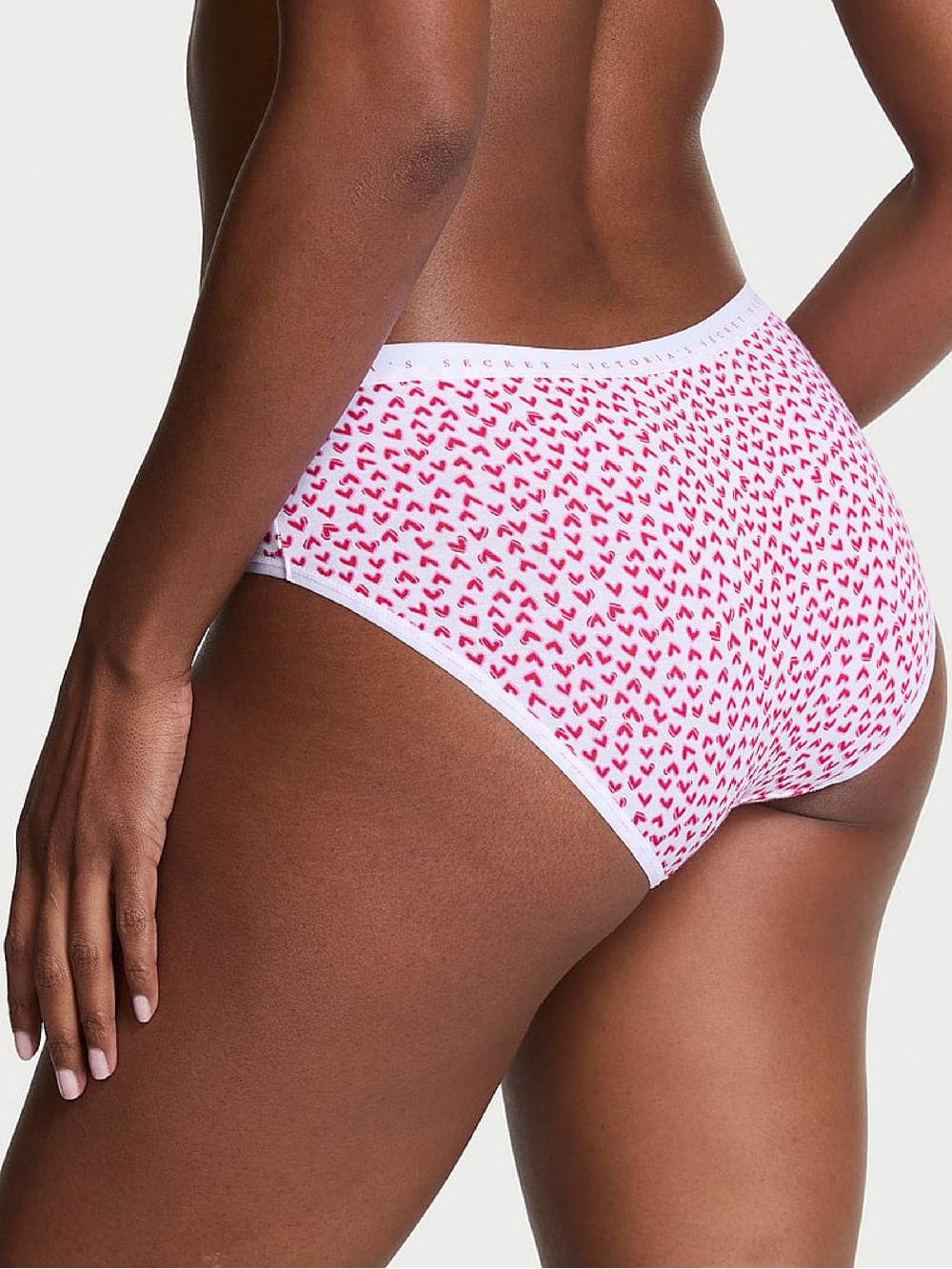 seraphine Victoria's Secret White Ditsy Hearts Hipster Knickers