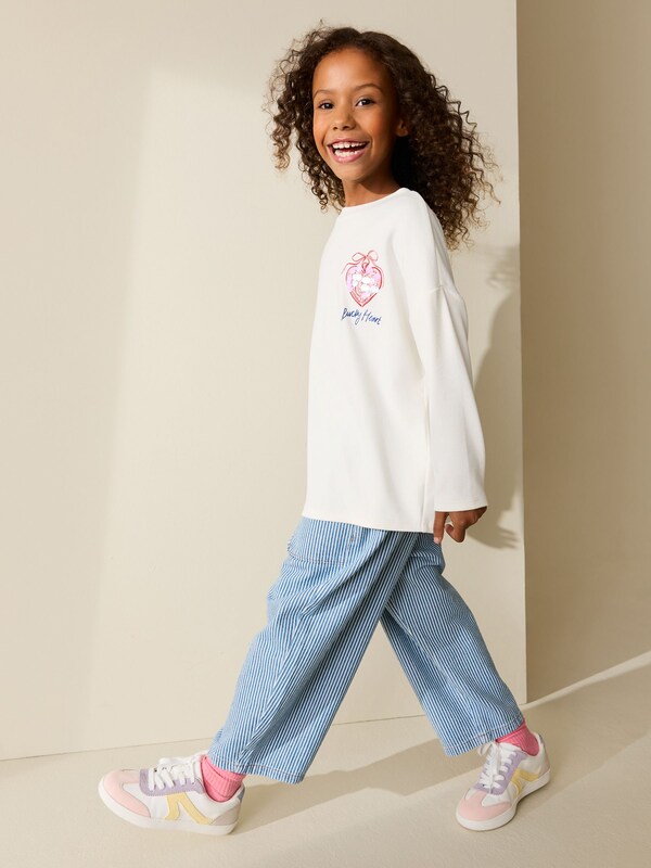 Seraphine White Charm Long Sleeve Sequin Top (3-16yrs)