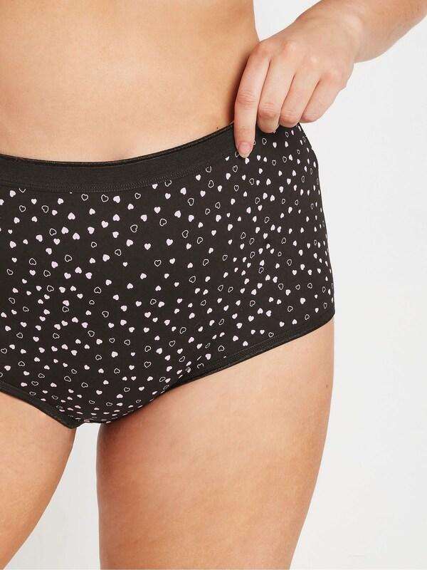 Seraphine Yours Curve Black Stretch Full Briefs 5 Pack