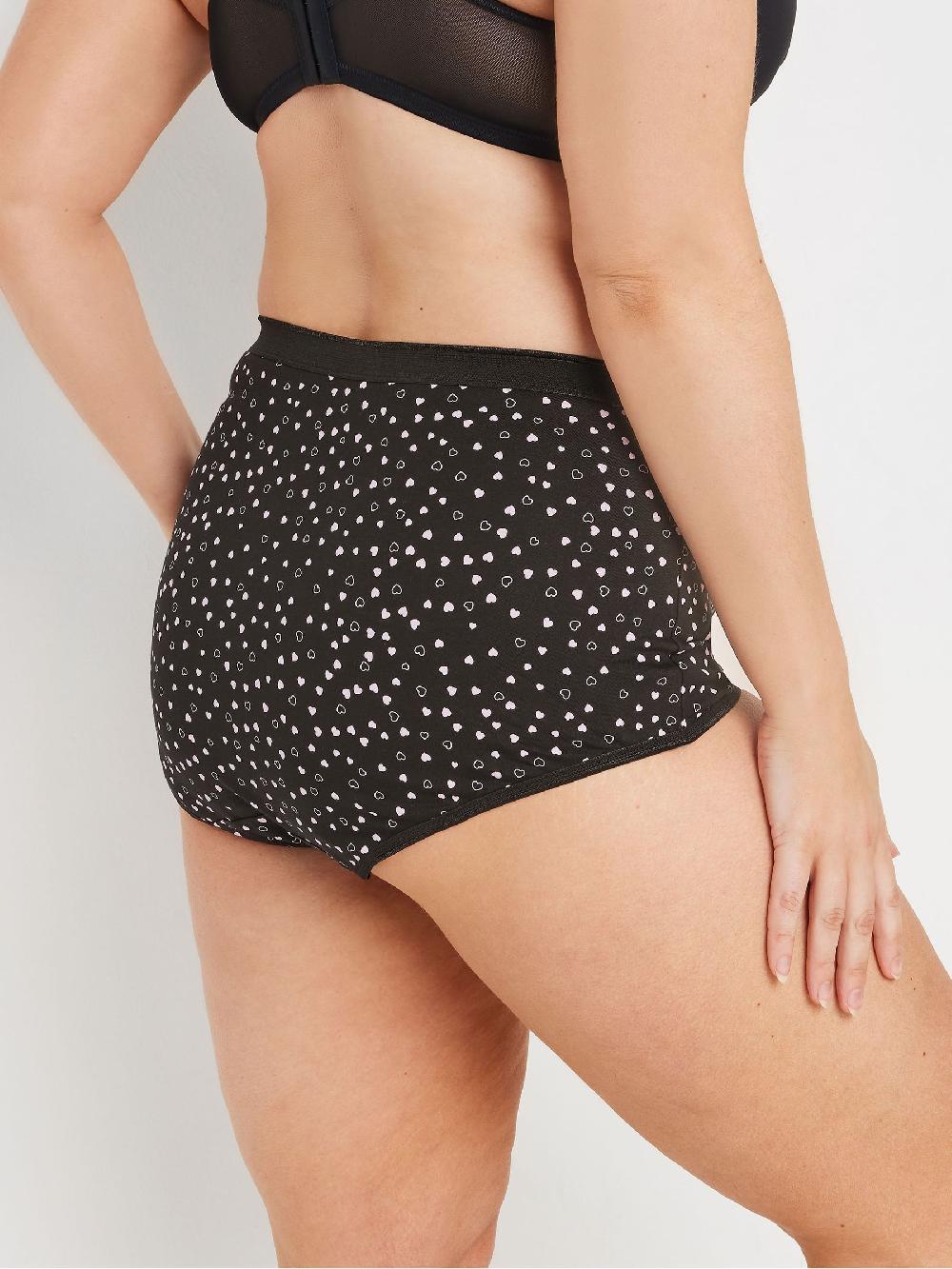 seraphine Yours Curve Black Stretch Full Briefs 5 Pack