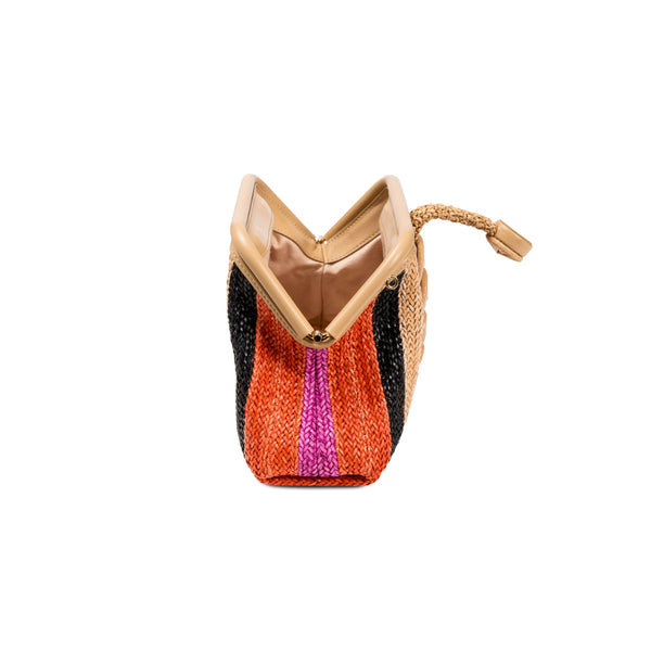 Serena Uziyel Alessa Multicolor & Beige Pouch Bag Pouch Bags