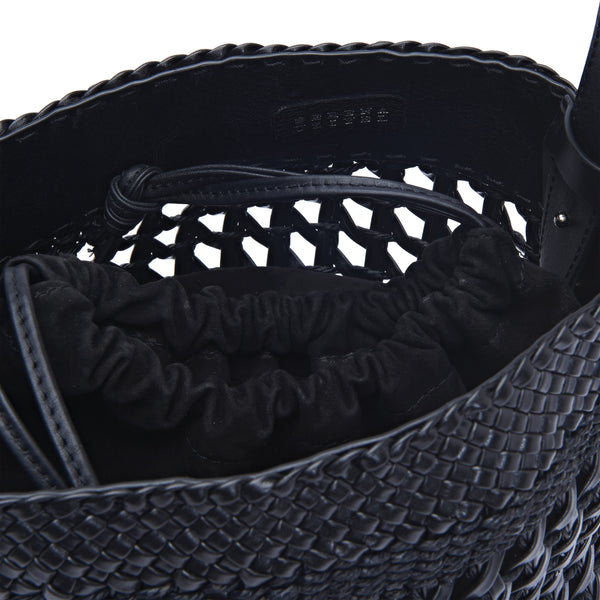 Serena Uziyel Almeria Black Large Bucket Bag Handbags