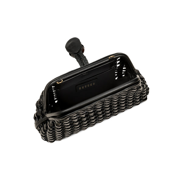 Serena Uziyel Almeria Black Mini Pouch Bag Pouch Bags