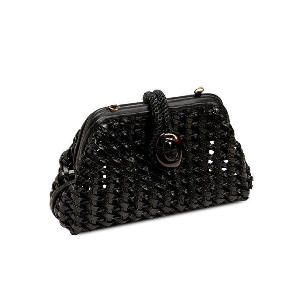 serena uziyel Almeria Black Mini Pouch Bag Pouch Bags
