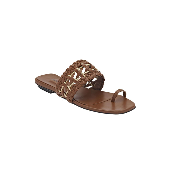 Serena Uziyel Almeria Camello Flat Toe Sandal Flats