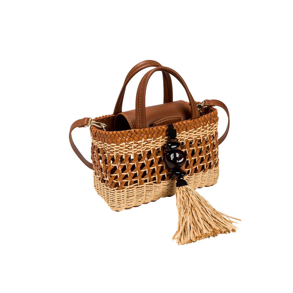 serena uziyel Almeria Camello Mini Tote Bag Tote Bag