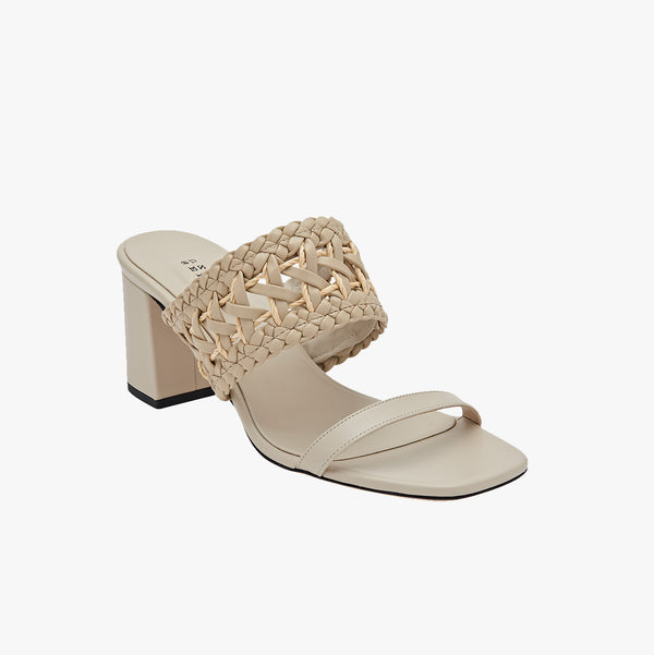 Serena Uziyel Almeria Nude Block-Heel Strap Sandal Mid-Heels