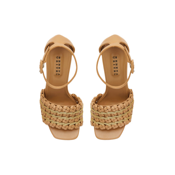 Serena Uziyel Aurnia Latte Platform Ankle Sandal Platforms