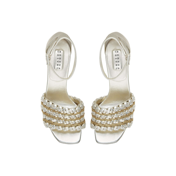 Serena Uziyel Aurnia Sahara Ankle Block Heel Sandal Mid-Heels