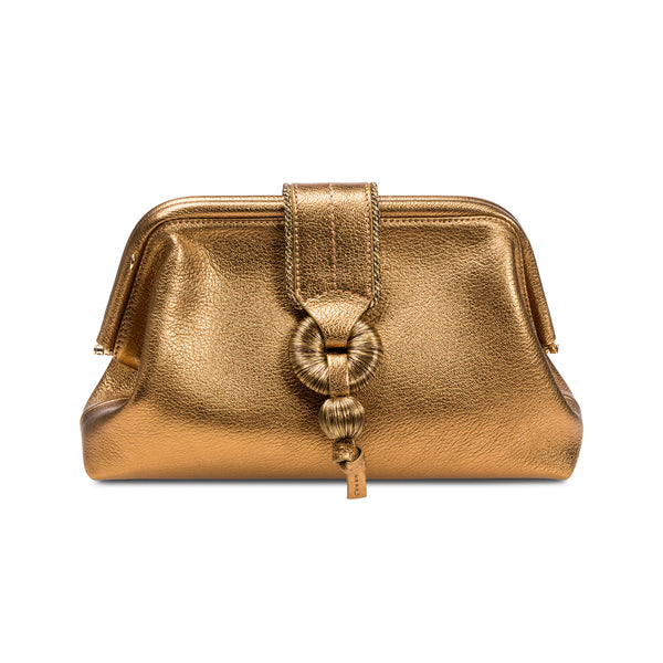 Serena Uziyel Boho Chic Bronze Pouch Bag Pouch Bags