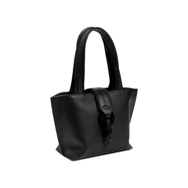 serena uziyel Boho Chic Small Black Tote Bag Tote Bag