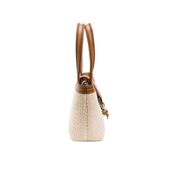 Serena Uziyel Boho Chic Small Off White Tote Bag Tote Bag