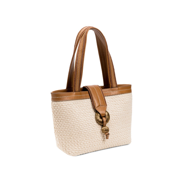 serena uziyel Boho Chic Small Off White Tote Bag Tote Bag