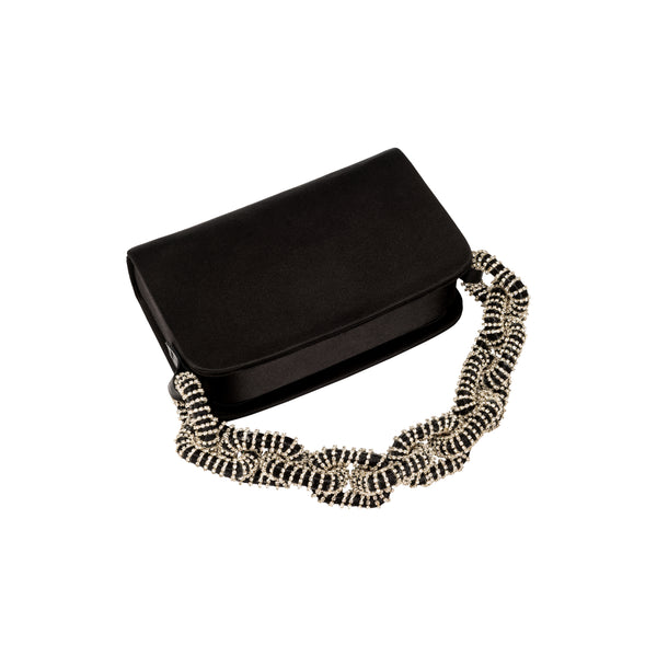 Serena Uziyel Catena Black Glam Two Sided Bag Handbags