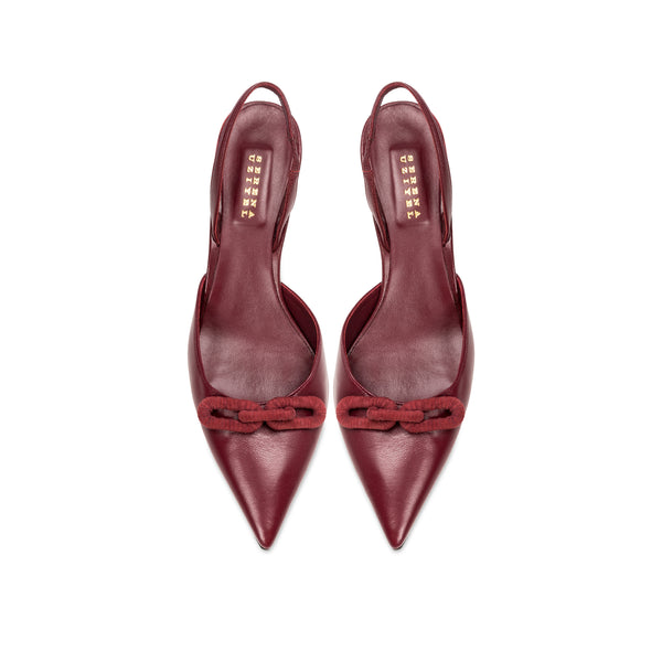 Serena Uziyel Catena Burgundy Mid-Heel Slingback Pump Mid-Heels