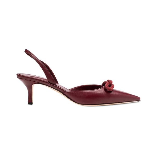 serena uziyel Catena Burgundy Mid-Heel Slingback Pump Mid-Heels