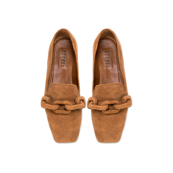 Serena Uziyel Catena Camello Flat Moccasin Moccasin