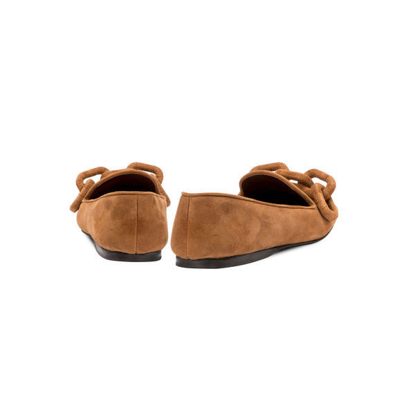 Serena Uziyel Catena Camello Flat Moccasin Moccasin