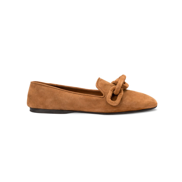 serena uziyel Catena Camello Flat Moccasin Moccasin