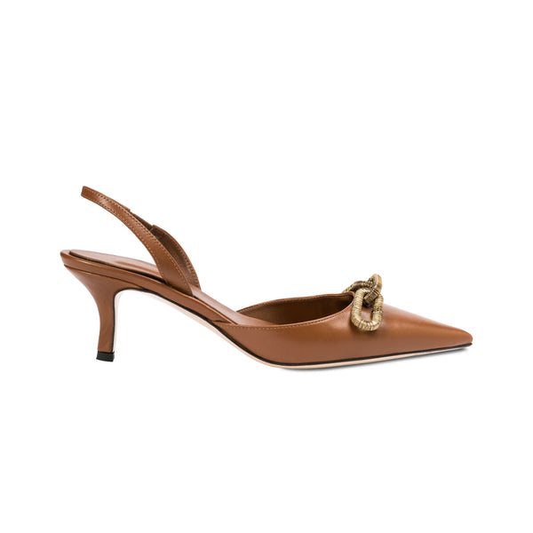 serena uziyel Catena Camello Mid-Heel Slingback Pump Mid-Heels