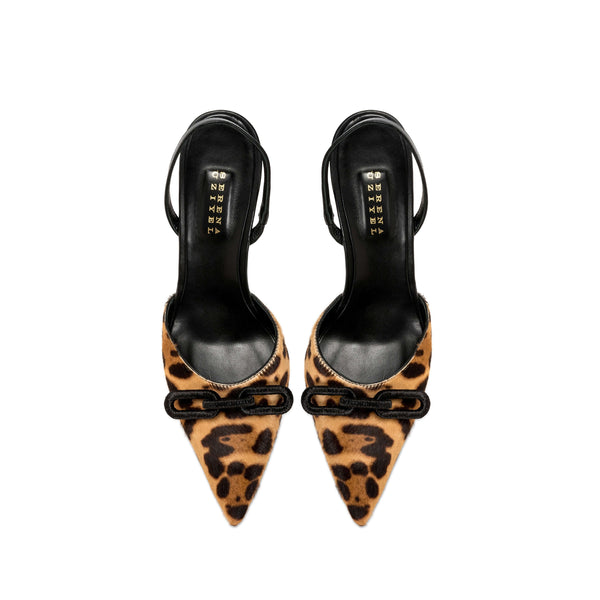 Serena Uziyel Catena Leopard High-Heel Slingback Pump High-Heels