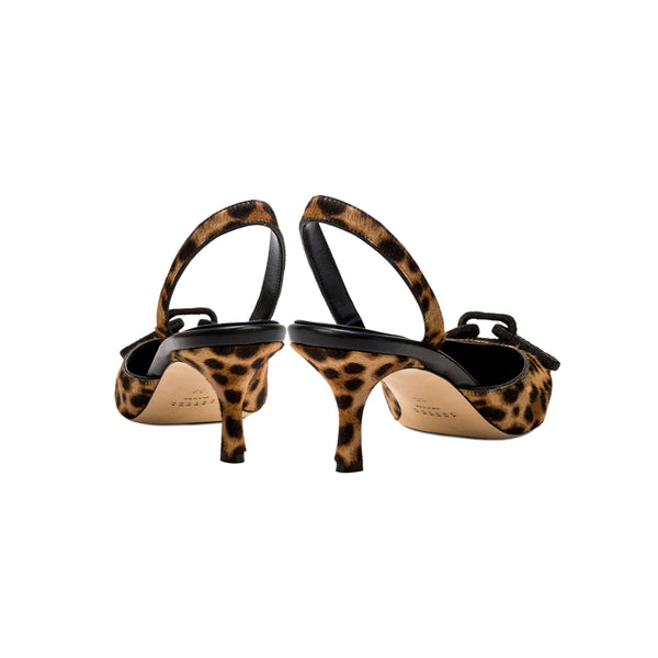 Serena Uziyel Catena Leopard Mid-Heel Slingback Pump Mid-Heels
