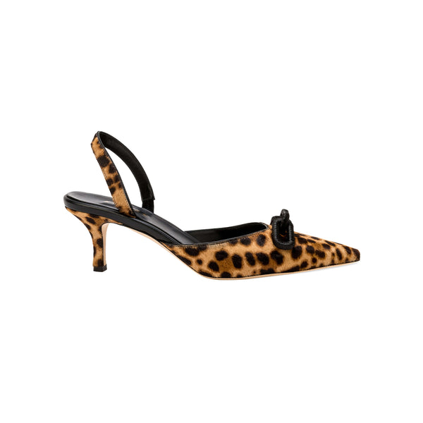 serena uziyel Catena Leopard Mid-Heel Slingback Pump Mid-Heels