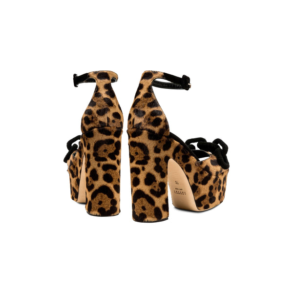 Serena Uziyel Catena Leopard Platform Ankle Sandal Platforms