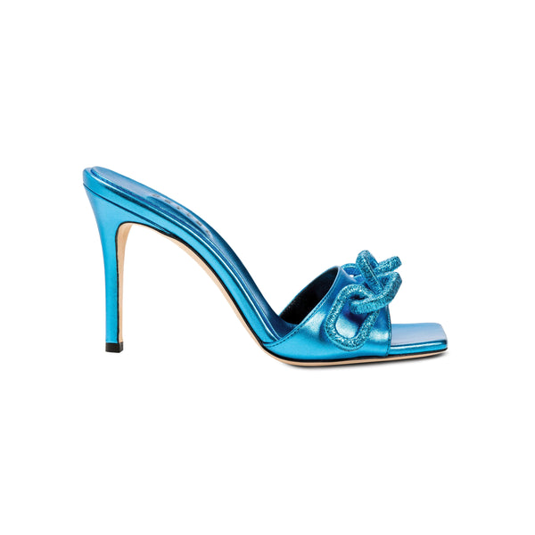 serena uziyel Catena Metallic Blue High-Heel Sandal High-Heels