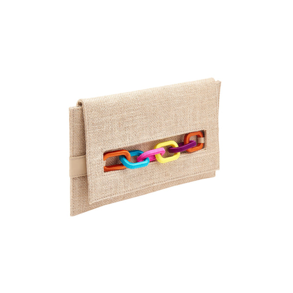 serena uziyel Catena Natural Envelope Clutch Clutch Bag