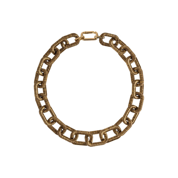 serena uziyel Catena Necklace Antique Gold Necklace