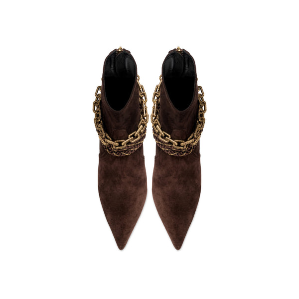 Serena Uziyel Catena Notte Dark Brown Ankle Boot Boots