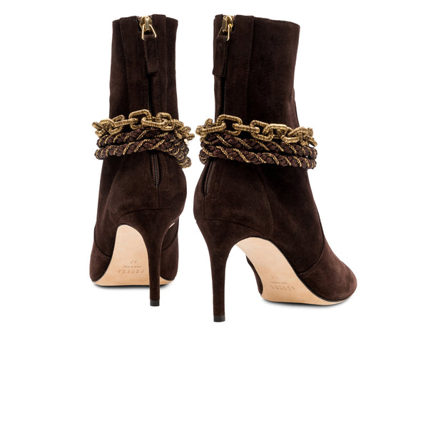 Serena Uziyel Catena Notte Dark Brown Ankle Boot Boots