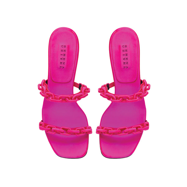 Serena Uziyel Catena Notte Fuchsia High-Heel Two Strap Sandal High-Heels