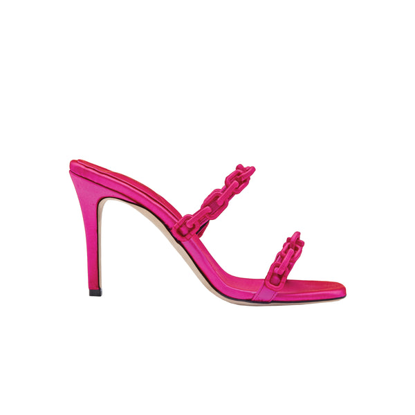 serena uziyel Catena Notte Fuchsia High-Heel Two Strap Sandal High-Heels
