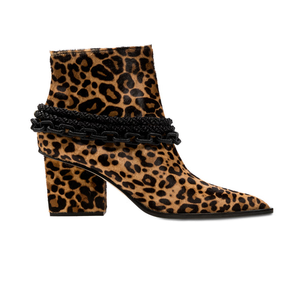 serena uziyel Catena Notte Leopard Cowboy Boot Boots