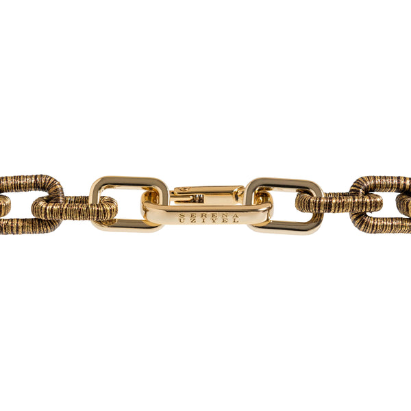 Serena Uziyel Catena Notte Necklace Antique Gold Necklace