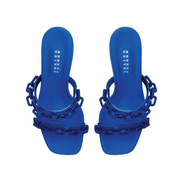 Serena Uziyel Catena Notte Sapphire High-Heel Two Strap Sandal High-Heels