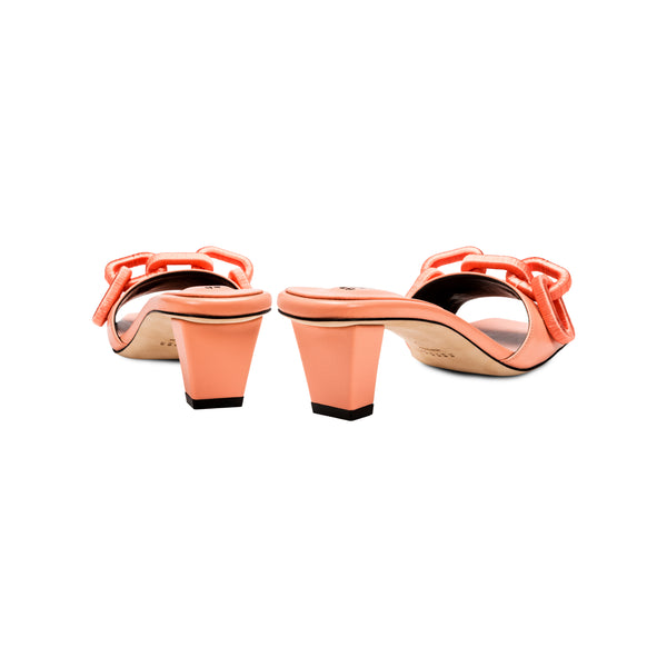 Serena Uziyel Catena Peach Mid-Heel Sandal Mid-Heels