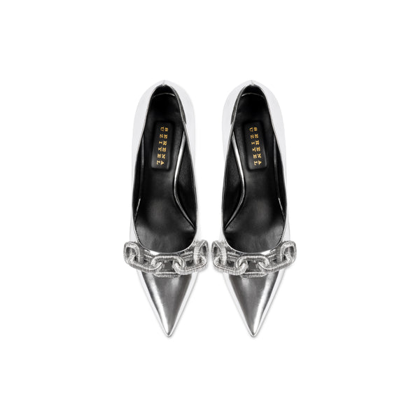 Serena Uziyel Catena Silver High-Heel Pump High-Heels