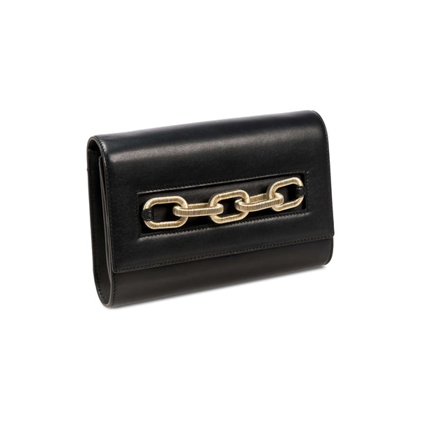 serena uziyel Day to Night Catena Black Bag Clutch Bag