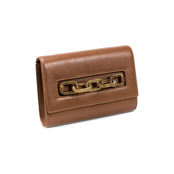 serena uziyel Day to Night Catena Camello Bag Clutch Bag