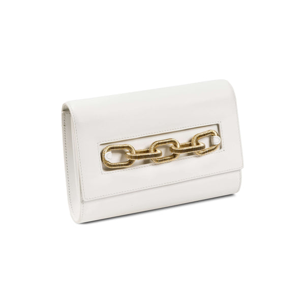 serena uziyel Day to Night Catena Off White Bag Clutch Bag