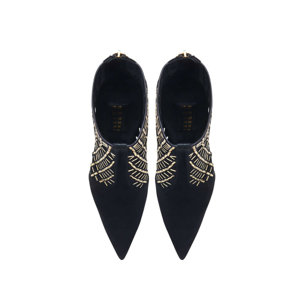 Serena Uziyel Elora Black High-Heel Ankle Boot Boots