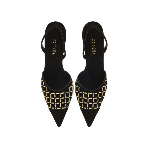 Serena Uziyel Elora Black High-Heel Slingback Pump High-Heels