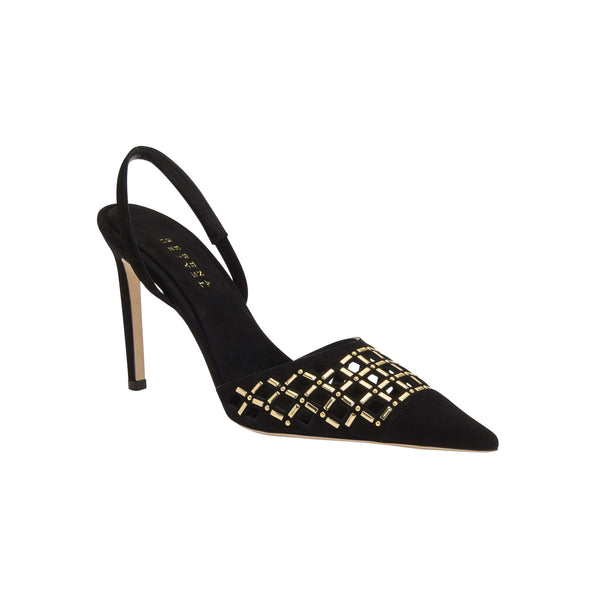 Serena Uziyel Elora Black High-Heel Slingback Pump High-Heels