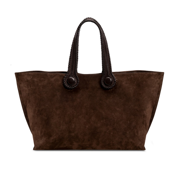 serena uziyel Hedera Large Dark Brown Tote Bag Tote Bag