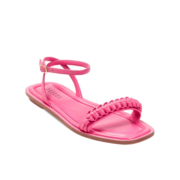 Serena Uziyel Kibele Bubble Pink Ankle Cross Sandal Flats
